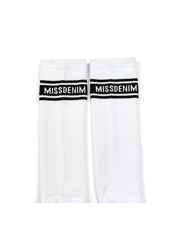 MissDenim MissDenim Skarpety długie Long Front Biały