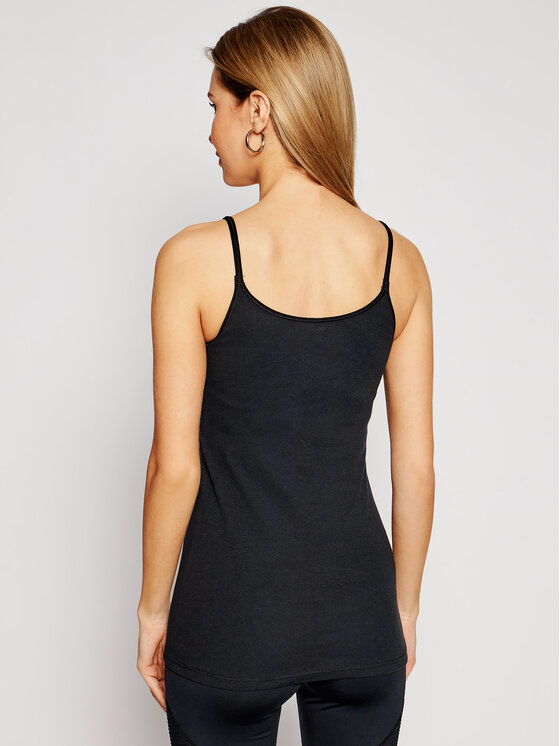 Triumph Triumph Top Katia Basics 10181825 Czarny Slim Fit