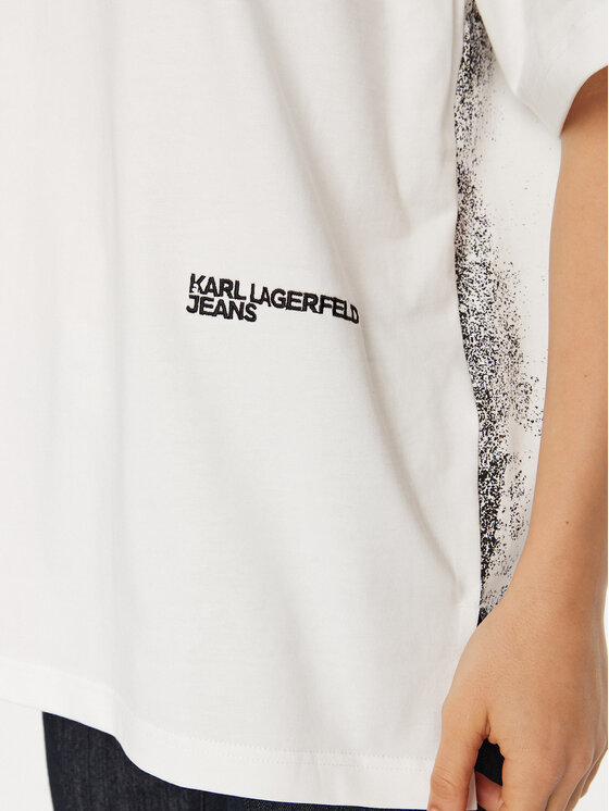 Karl Lagerfeld Jeans Karl Lagerfeld Jeans T-Shirt A1W17030 Λευκό Relaxed Fit