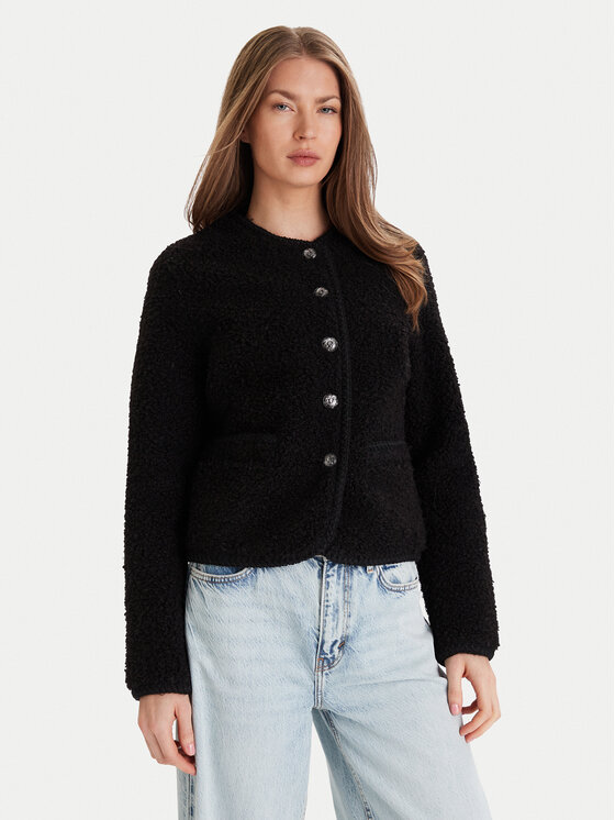 Guess Kożuch W5BL69 W3860 Czarny Regular Fit