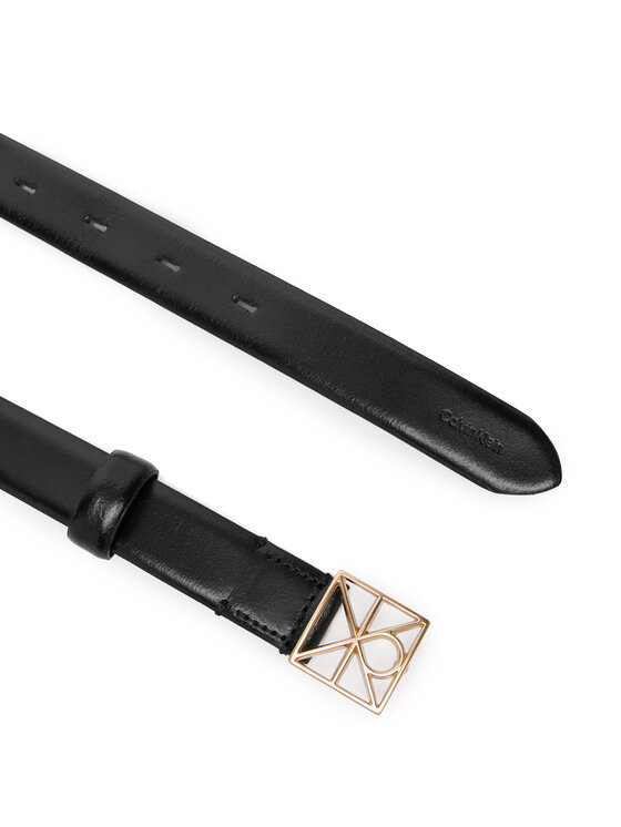 Calvin Klein Calvin Klein Cintura da donna Emblem Buckle 25Mm Fixed Smooth LV04F7072G Nero