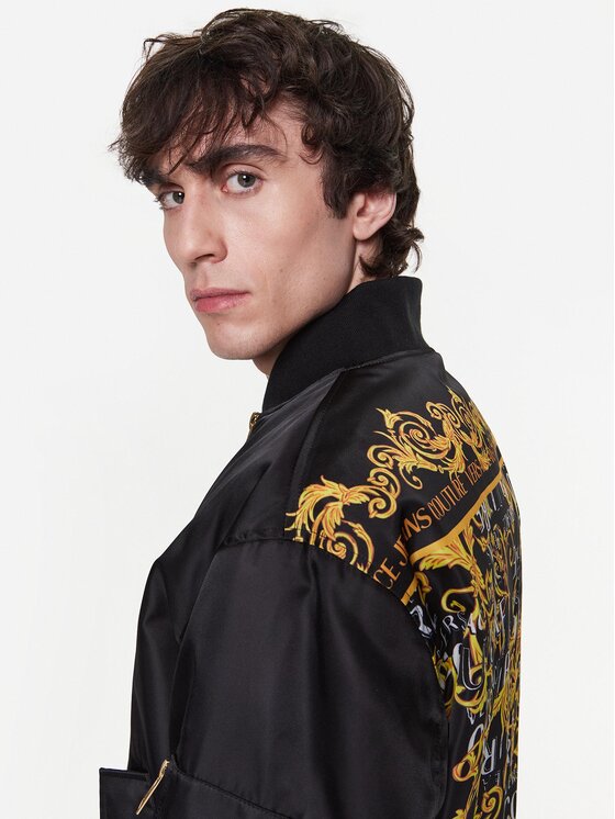 Versace Jeans Couture Versace Jeans Couture Μπόμπερ μπουφάν 74GASD07 Μαύρο Regular Fit
