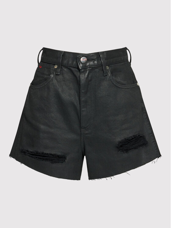 Wrangler Wrangler Szorty jeansowe FENDER W25JUD448 112145934 Czarny Regular Fit