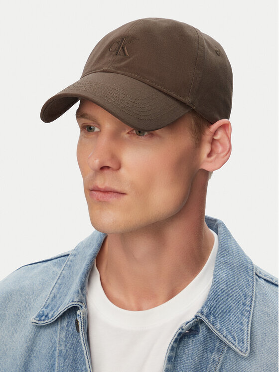 Calvin Klein Calvin Klein Šilterica Monogram Embroidery Baseball Cap LV04G5002G Smeđa