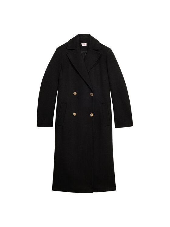 Oltre Oltre Cappotto 0079R000474N033 Nero Baggy Fit