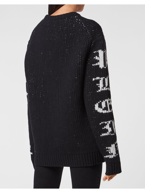 PHILIPP PLEIN PHILIPP PLEIN S dlouhým rukávem 3009 Černá Regular Fit