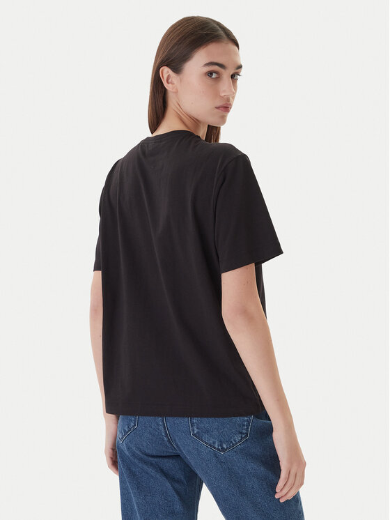 Karl Lagerfeld Jeans Karl Lagerfeld Jeans Tričko A4W17003 Čierna Relaxed Fit