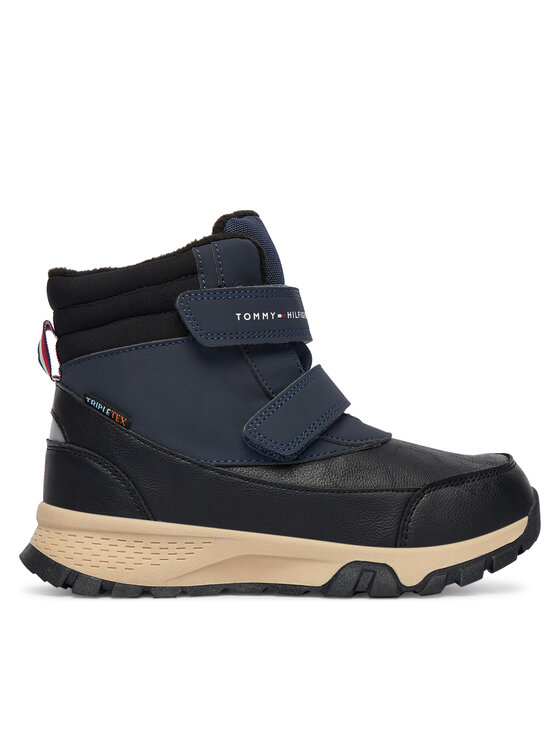 Tommy Hilfiger Tommy Hilfiger Škornji za sneg Velcro Bootie T1X5-34134-1592 S Črna