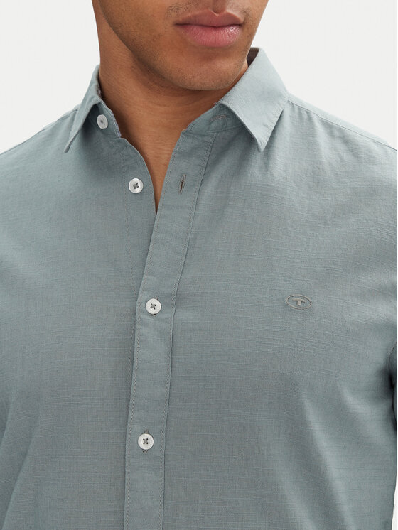 Tom Tailor Tom Tailor Πουκάμισο 1045087 Πράσινο Regular Fit