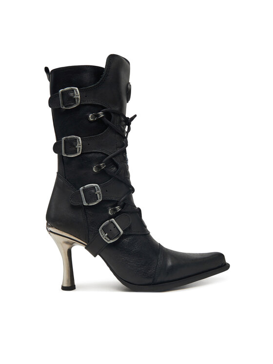 NEW ROCK NEW ROCK Bokacsizma M-9373-S2 Fekete