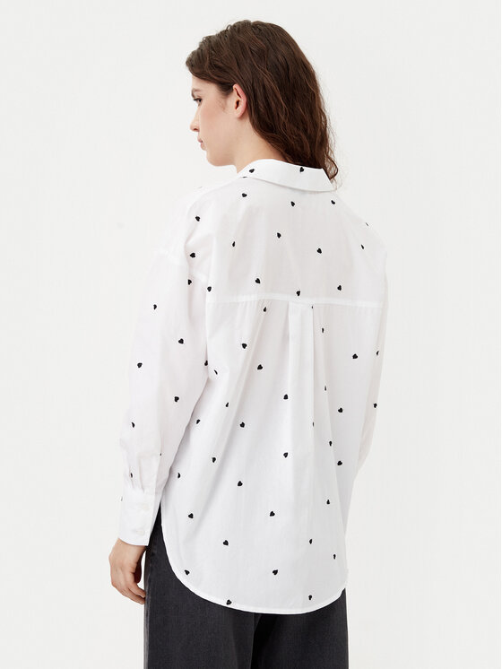 JDY JDY Πουκάμισο Nelly 15330490 Λευκό Loose Fit