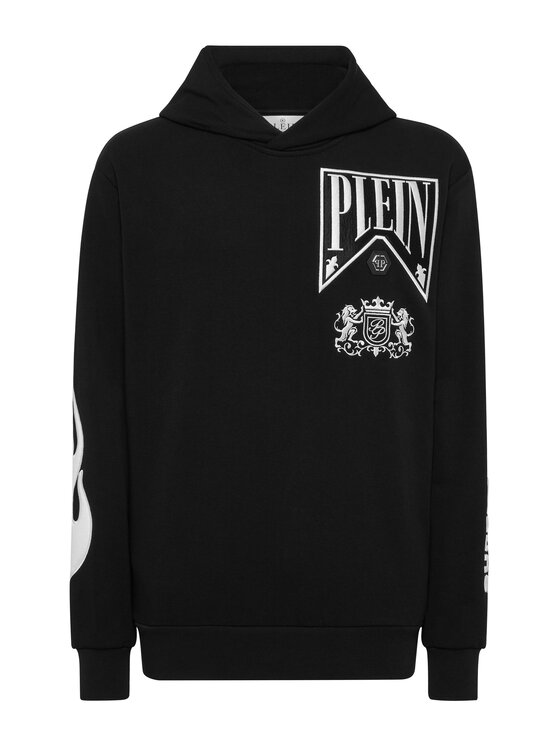 PHILIPP PLEIN PHILIPP PLEIN Mikina 22635 Čierna Regular Fit