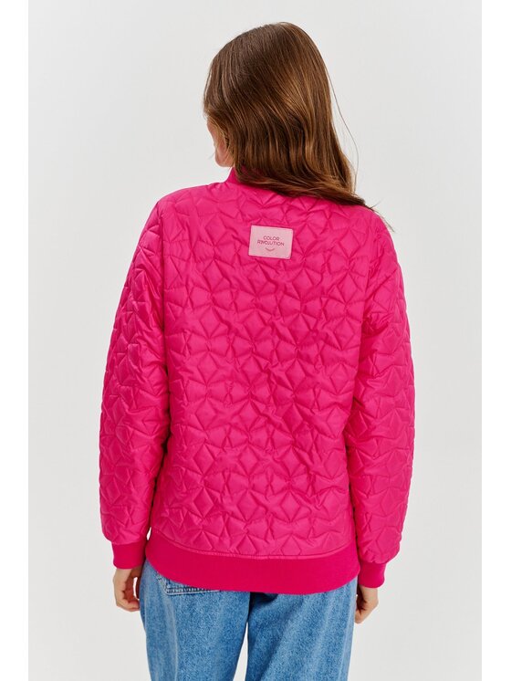 NAOKO NAOKO Kurtka bomber Pink Gravity Różowy Regular Fit