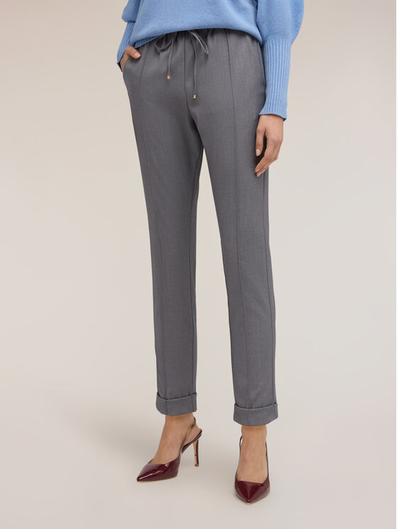 Motivi Motivi Pantaloni di tessuto P010W000841N013 Grigio Regular Fit