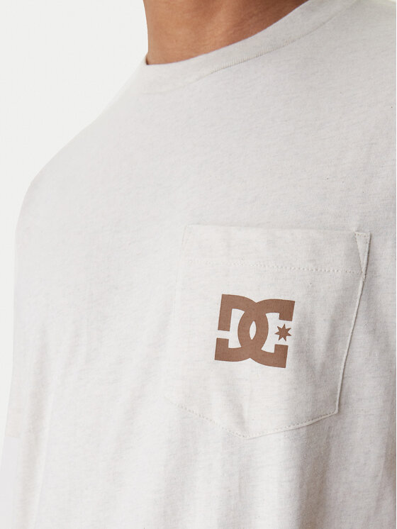 DC Shoes DC Shoes T-Shirt Star Pocket ADYZT05377 Béžová Regular Fit