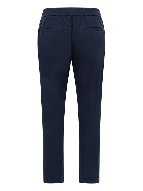 Mustang Mustang Chinosy Milano 1016436 Granatowy Tapered Fit