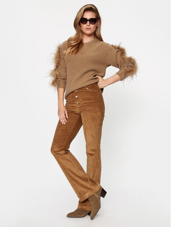 TWINSET TWINSET Sweter 232TT3330 Brązowy Regular Fit