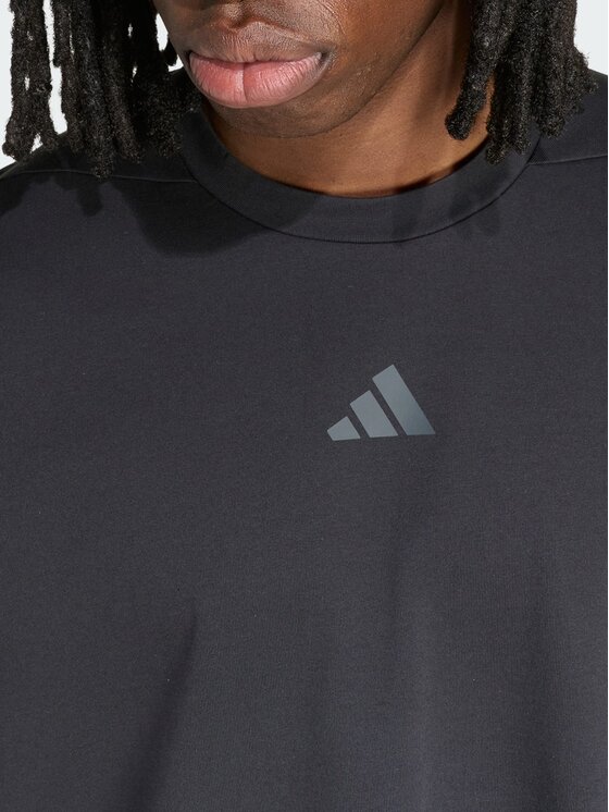 adidas adidas Koszulka techniczna 165470 Czarny Oversize
