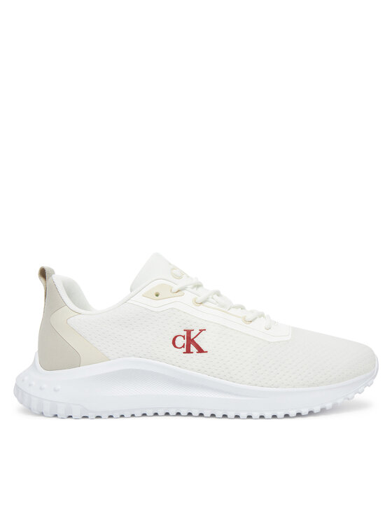 Calvin Klein Jeans Calvin Klein Jeans Sneakersy Eva Runner Mix Mesh YM0YM01285 Bílá