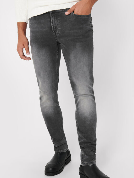 Only & Sons Only & Sons Дънки Loom 22017103 Сив Slim Fit