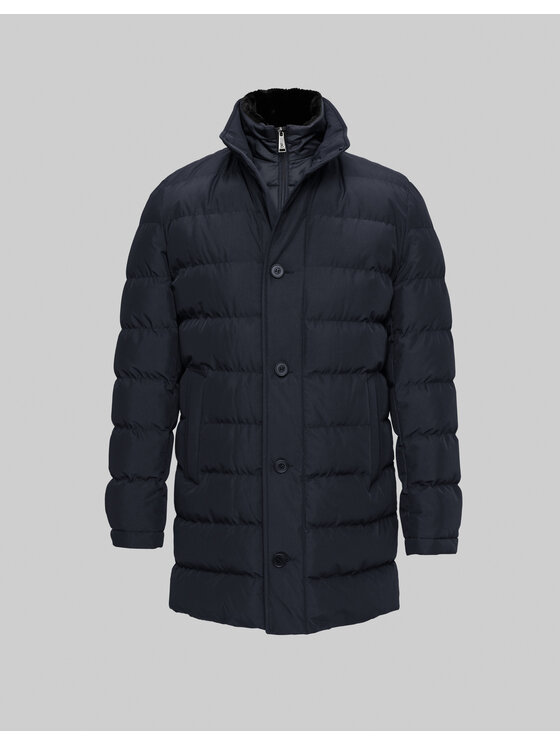 Borgio Borgio Kurtka zimowa camigliano g Granatowy Slim Fit