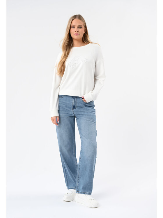 Volcano Volcano Bluza B-GLOW Biały Regular Fit