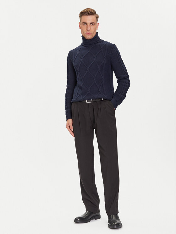 JOOP! JOOP! Rollkragenpullover 17 JK-17Liono 30047360 Dunkelblau Modern Fit