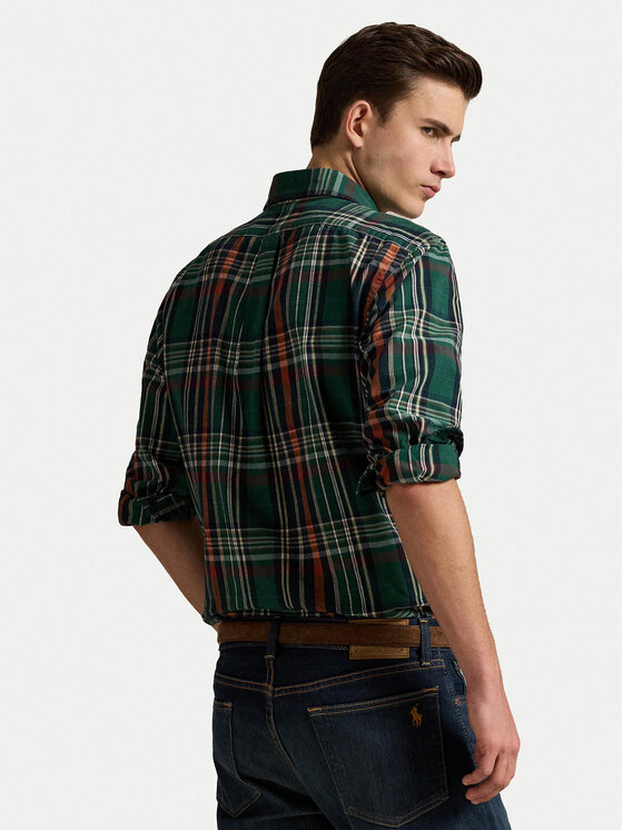 Polo Ralph Lauren Polo Ralph Lauren Marškiniai 710P00524002 Žalia Custom Fit