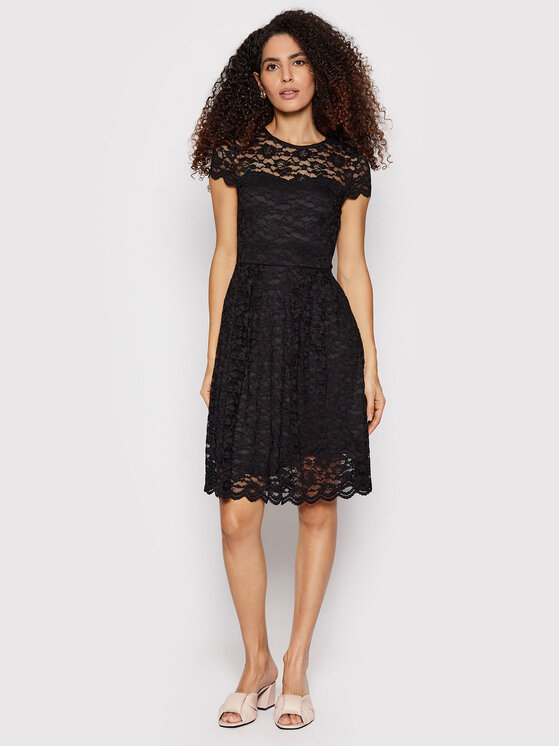 Vila Vila Coctailkleid Kalila 14067460 Schwarz Regular Fit