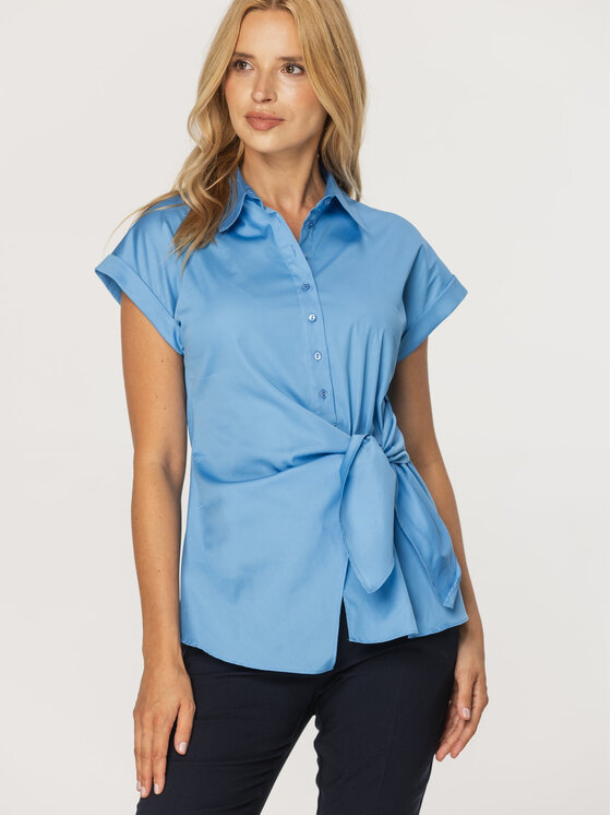 Willsoor Willsoor Koszula 61361 Niebieski Regular Fit