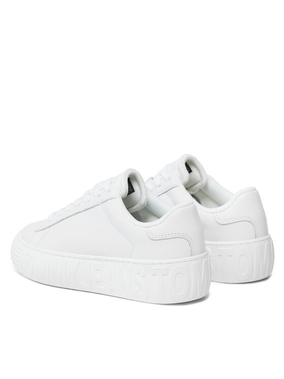 Tommy Jeans Tommy Jeans Sneakersy Tjw Leather Cupsole Ess EN0EN02507 Biały