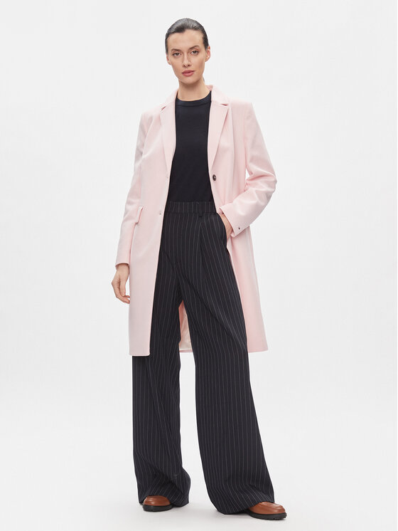 Tommy Hilfiger Tommy Hilfiger Wollmantel Classic WW0WW41662 Rosa Regular Fit