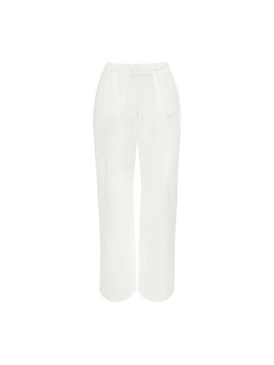 La Mania La Mania Pantalone da abito COAST LOVE 2 Bianco Classic Fit