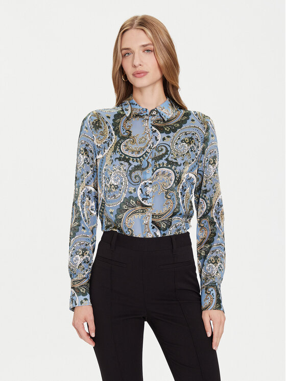 Guess Guess Cămașă W5BH78 W2770 Albastru deschis Regular Fit
