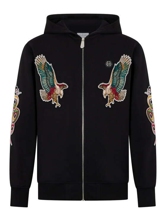 PHILIPP PLEIN PHILIPP PLEIN Bluza 29013 Czarny Athletic Fit