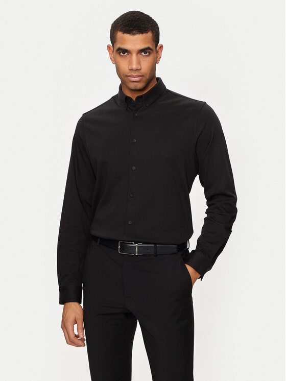Calvin Klein Calvin Klein Marškiniai K10K113339 Juoda Regular Fit