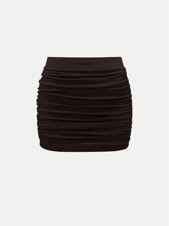 La Mania La Mania Minigonna WAVE Marrone Basic Fit
