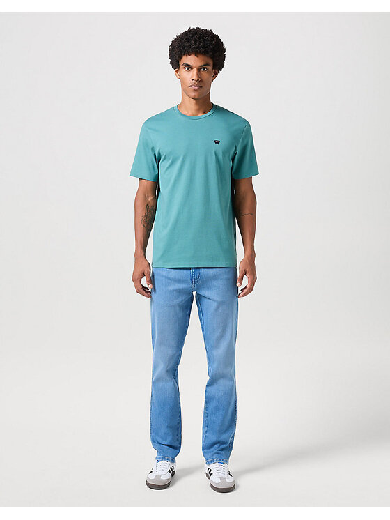 Wrangler Wrangler Jeansy RIVER Niebieski Slim Fit