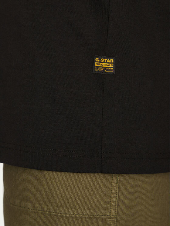 G-Star Raw G-Star Raw Marškinėliai Symbols D25970-C336 Juoda Regular Fit