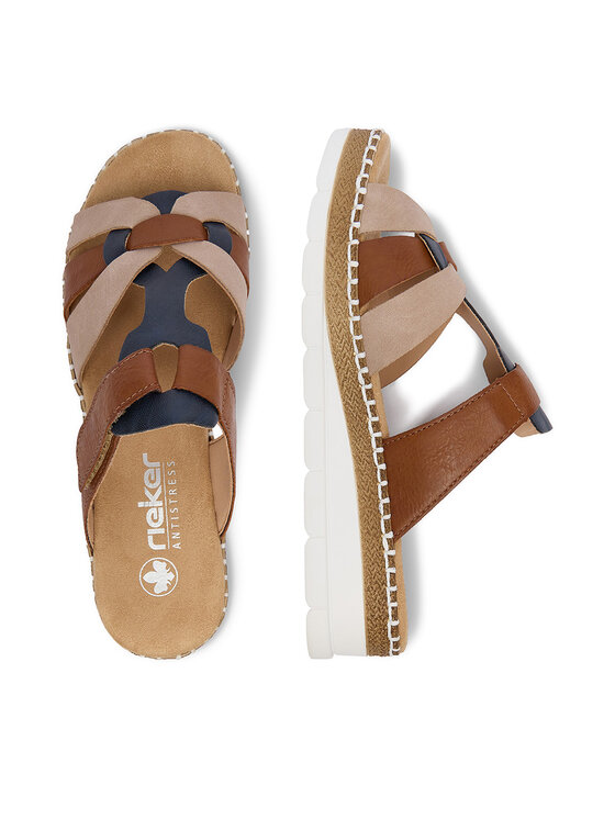 Rieker Rieker Pantoletten CEO-V1291-90 Hellbraun