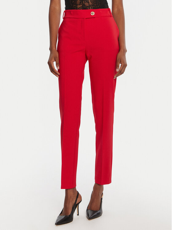 Rinascimento Rinascimento Chino nohavice CFC0126225003 Červená Slim Fit