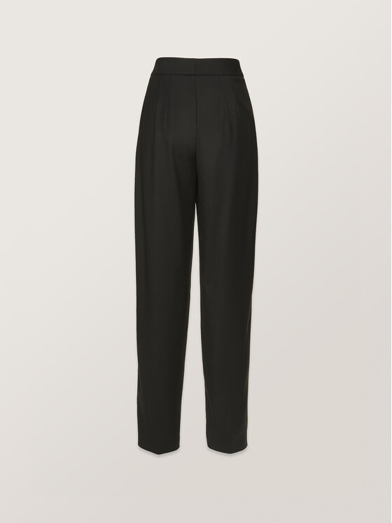 La Mania La Mania Spodnie garniturowe MARIS Czarny Classic Fit