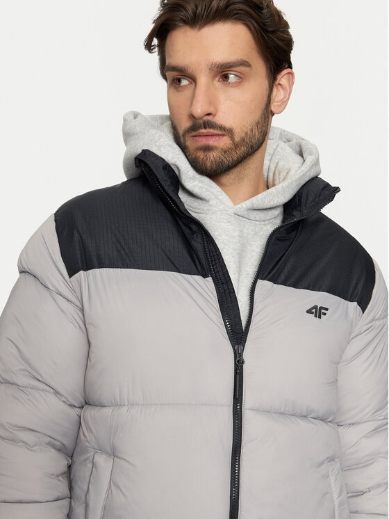 4F 4F Зимно яке 4FWAW24TDJAM485 Сив Regular Fit