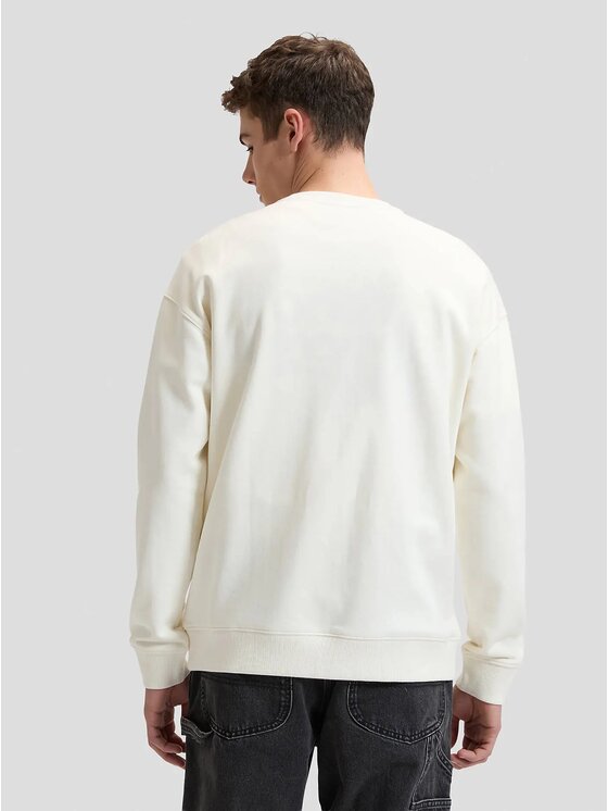 Lee Lee Felpa WORKWEAR ESS CREW Bianco Relaxed Fit