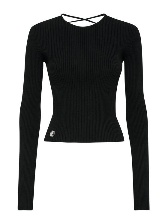 PHILIPP PLEIN PHILIPP PLEIN Top 1407 Czarny Feminine Fit
