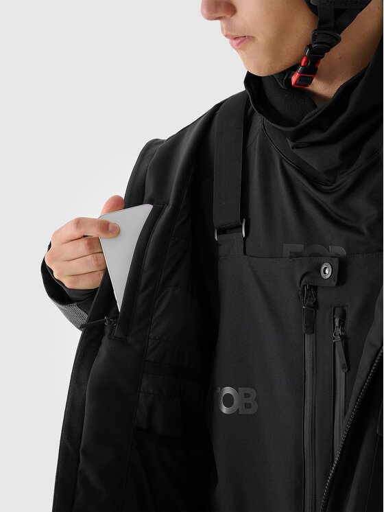 4F 4F Giacca da snowboard 4FWAW24TTJAM511-20S Nero Regular Fit