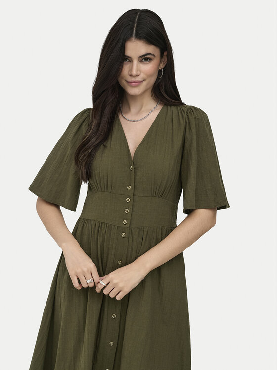 ONLY ONLY Každodenné šaty Tizana 15373535 Zelená Regular Fit