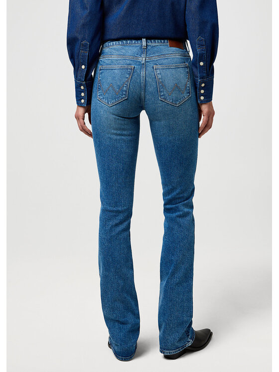 Wrangler Wrangler Jeansy BOOTCUT Niebieski Bootcut Fit
