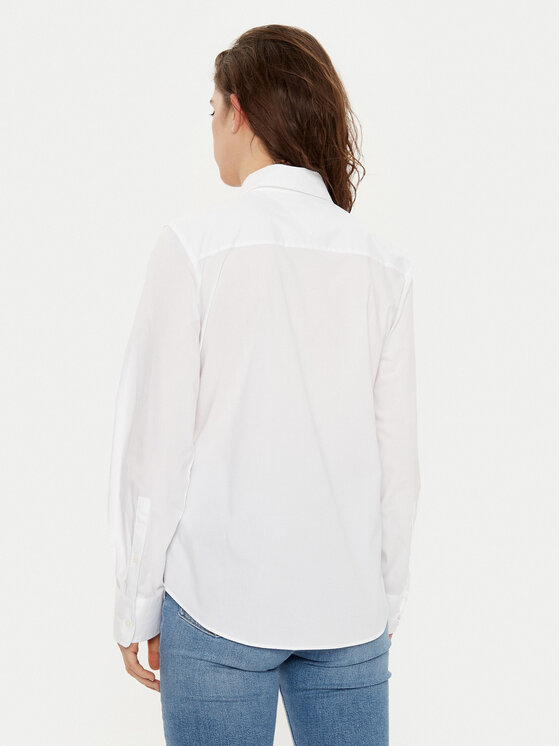 Tommy Hilfiger Tommy Hilfiger Πουκάμισο WW0WW43577 Λευκό Regular Fit