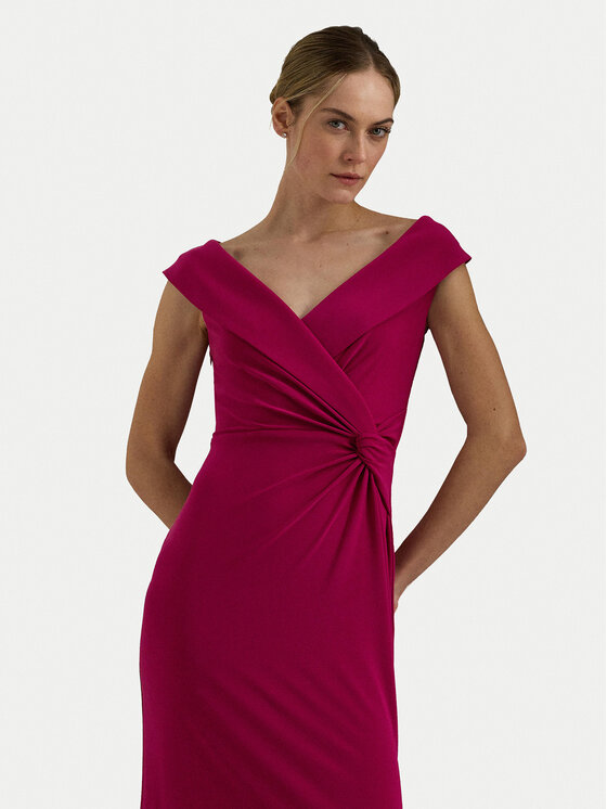 LAUREN RALPH LAUREN Lauren Ralph Lauren Večerna obleka 253863940017 Roza Slim Fit
